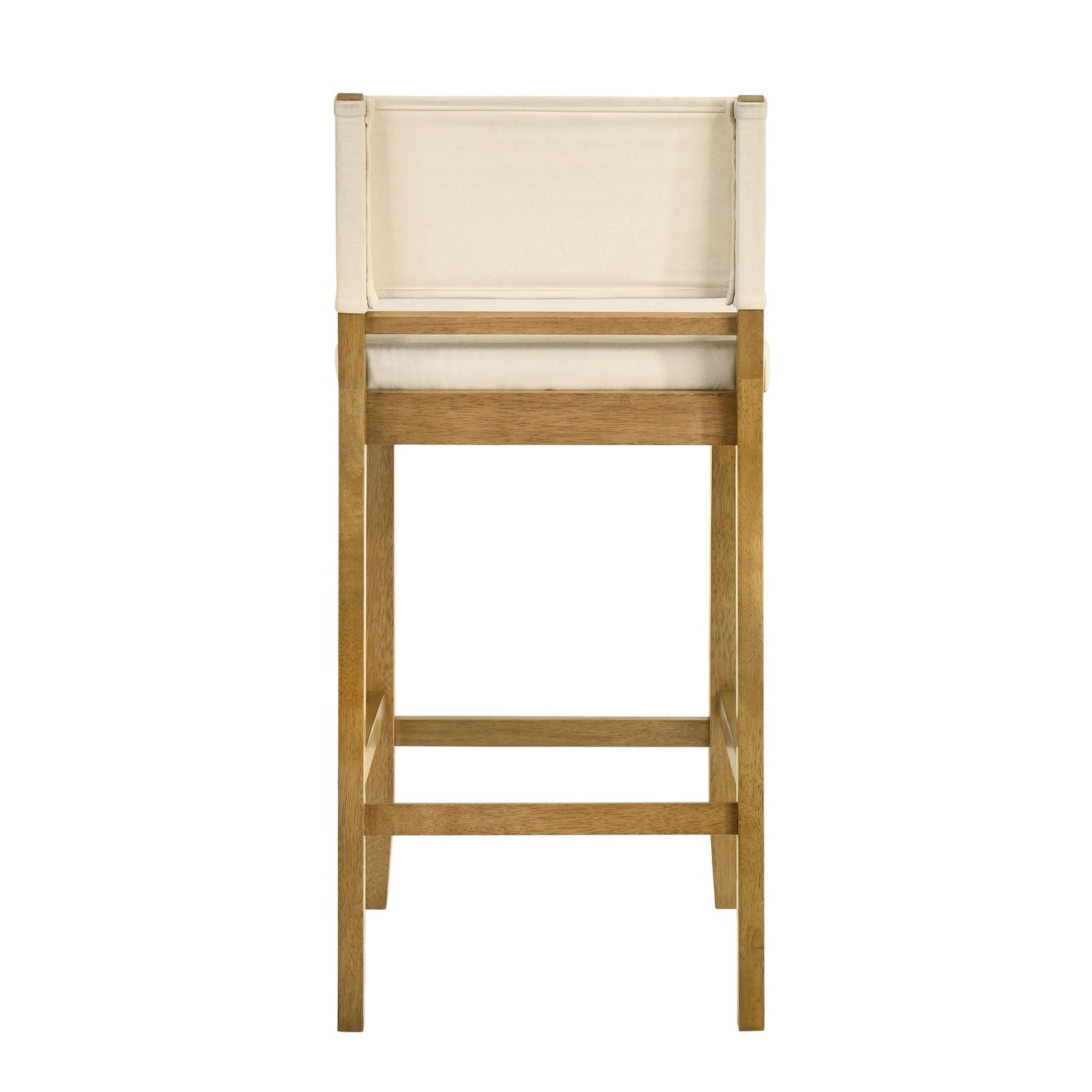 Yaneli - Contemporary Natural Wood Bar Height Kitchen Bar Stool
