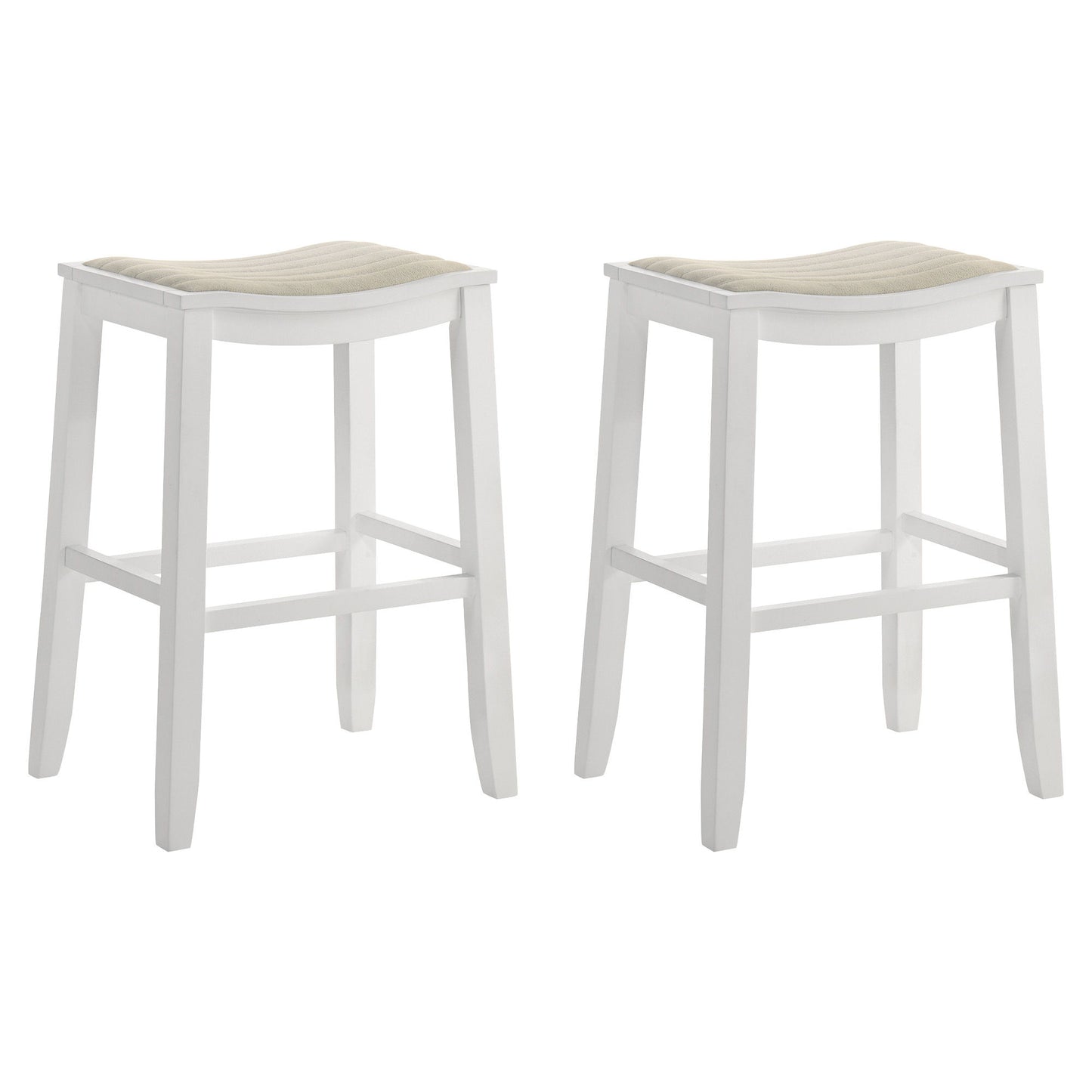 Iyani - Coastal Modern Wood Bar Height Kitchen Bar Stool