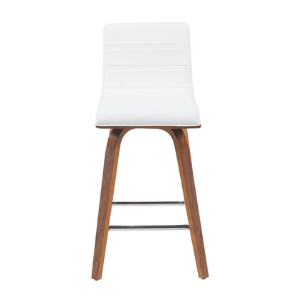 Vienna - Swivel Bar Stool - Walnut Base