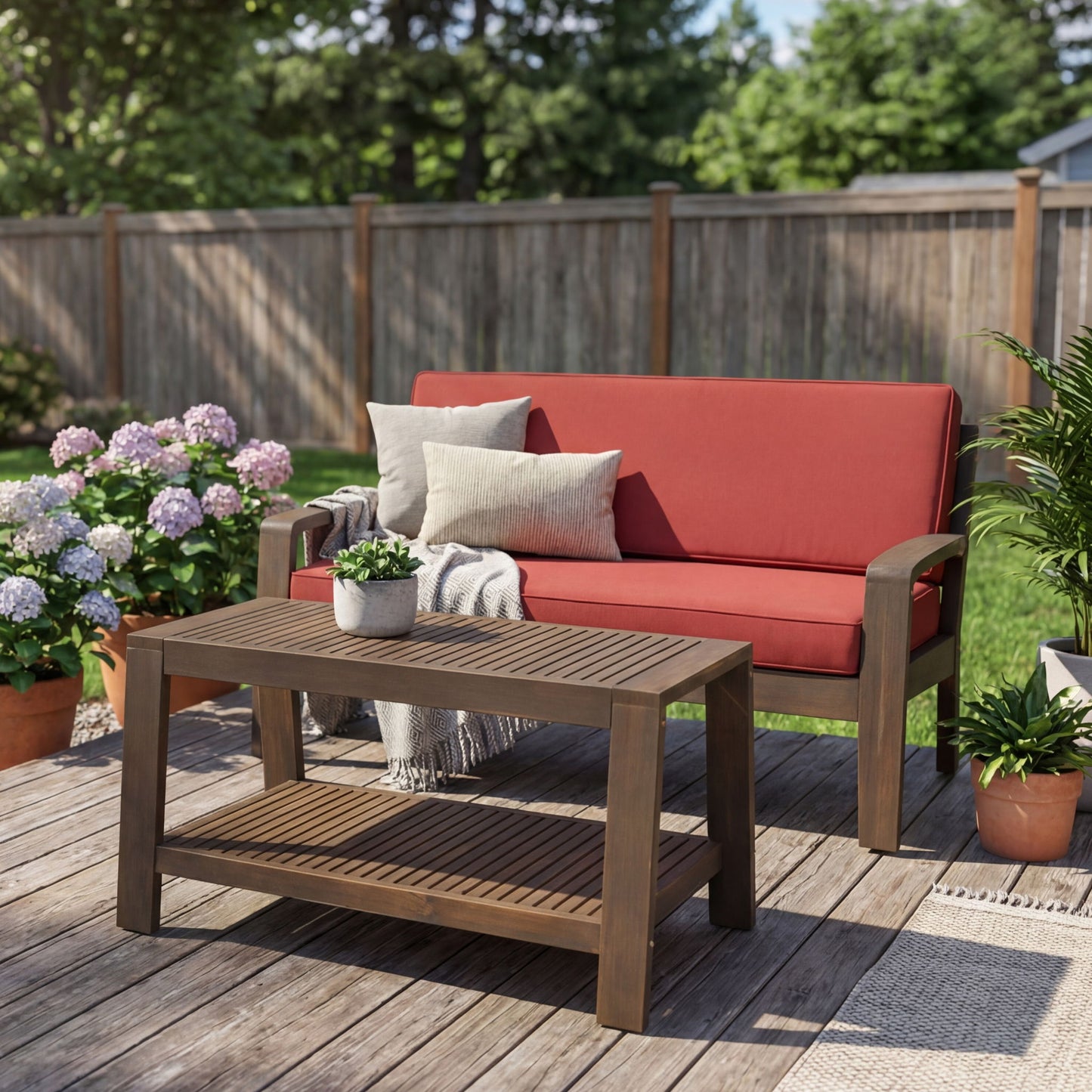2 Piece Conversation Set, Loveseat & Coffee Table