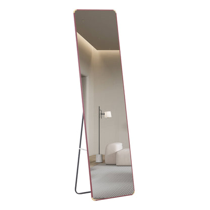 4Th Generation Floor Standing Full Length Mirror Wall Mounted Glass - Transparent