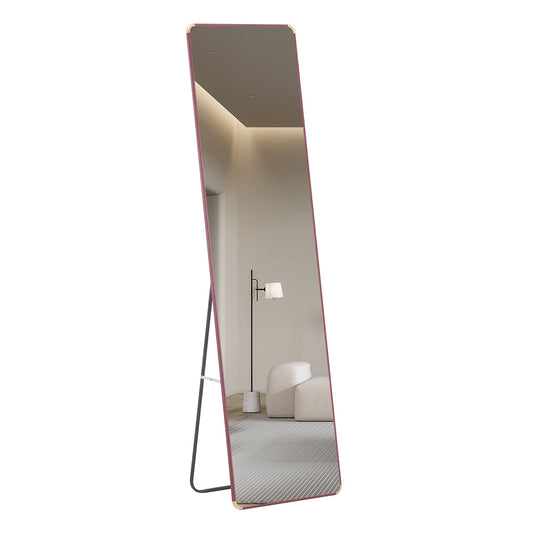 4Th Generation Floor Standing Full Length Mirror Wall Mounted Glass - Transparent
