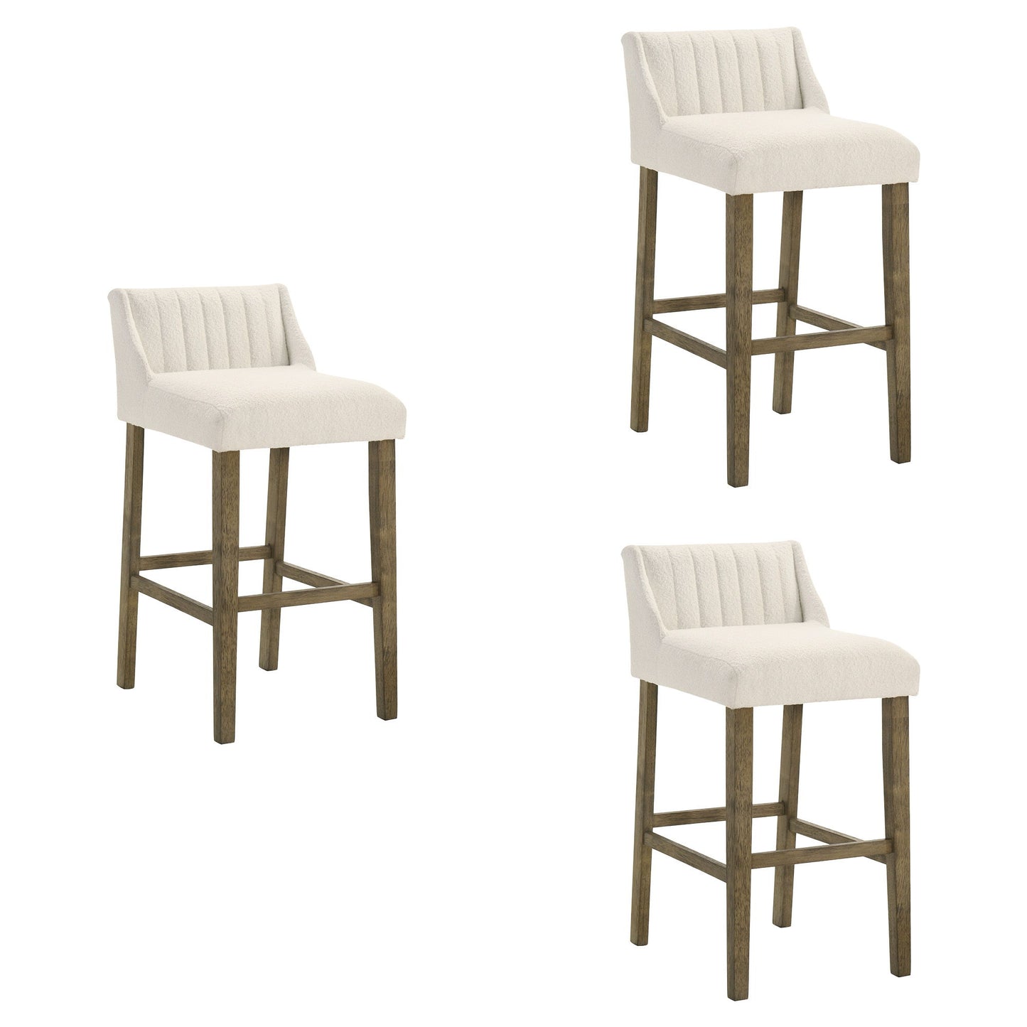 Fauna - Modern Transitional Wood Bar Height Kitchen Bar Stool