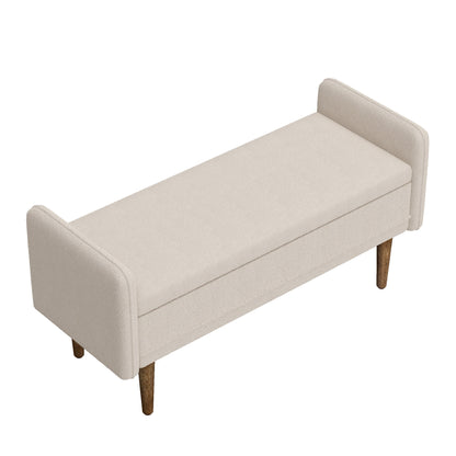 Teddy Velvet Storage Stool With Storage Space For Apartments