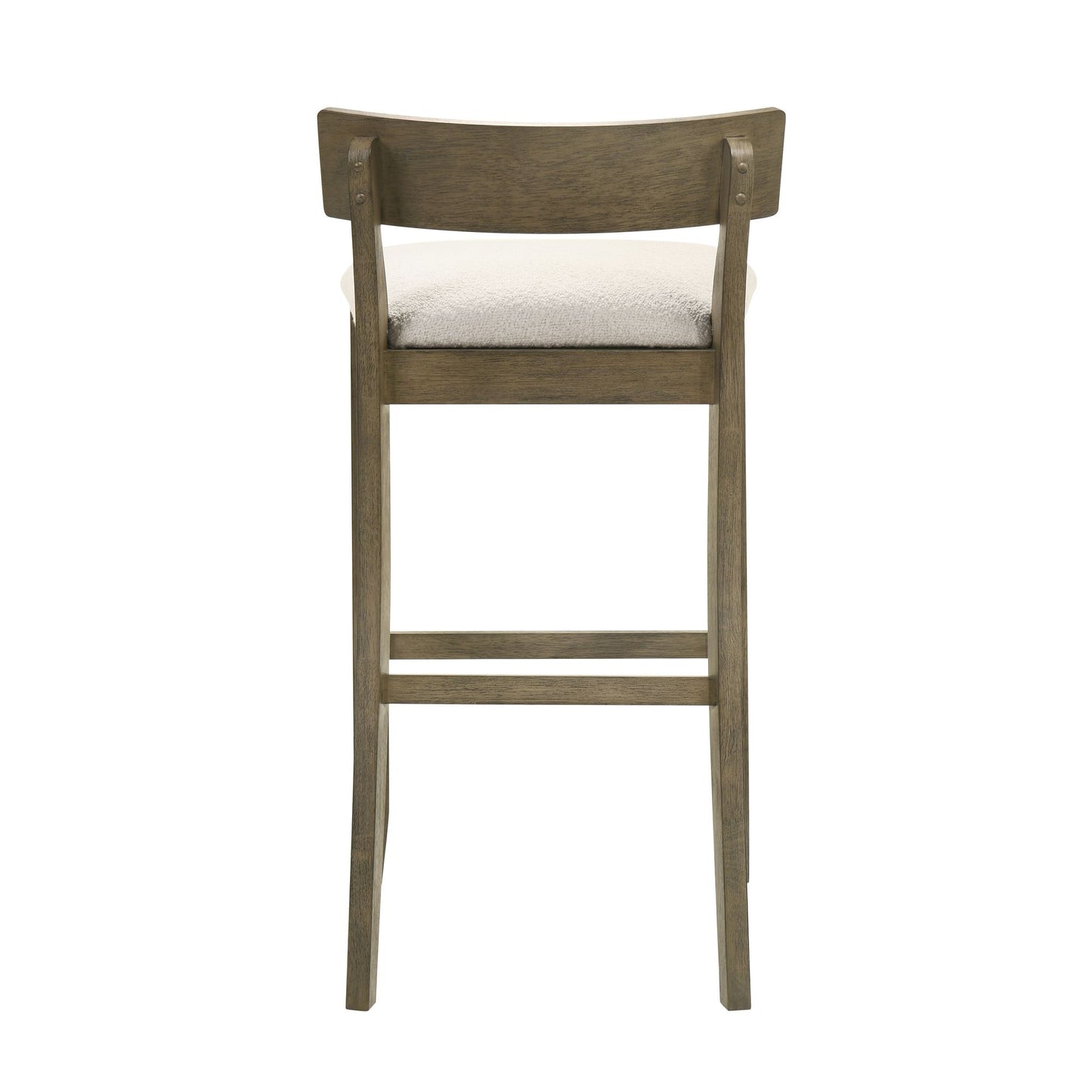 Merie - Modern Transitional Wood Bar Height Kitchen Bar Stool