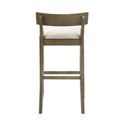Merie - Modern Transitional Wood Bar Height Kitchen Bar Stool