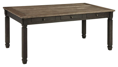 Tyler Creek - Black / Gray - Rectangular Dining Room Table