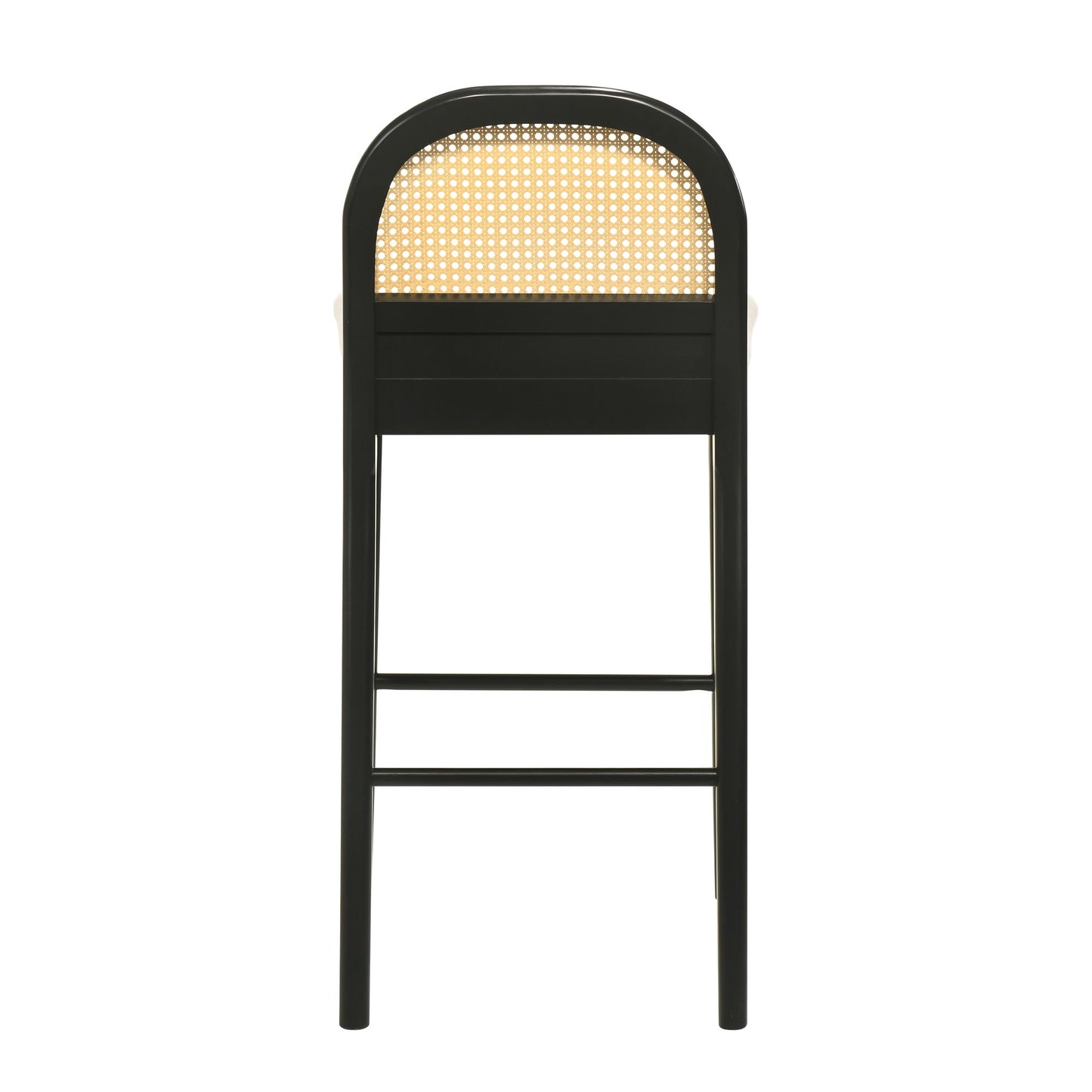 Lucio - Modern Farmhouse Wood Bar Height Kitchen Bar Stool