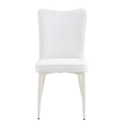 Modern Minimalist Dining Chairs With Metal Legs