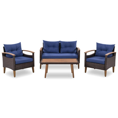 4 Piece Garden Furniture, Patio Seating Set
