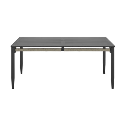 Zella - Rectangular Dining Table - Charcoal / Light Gray