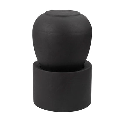 Heavy Outdoor Cement Fountain Antique, Cute Unique Urn Design Water Feature For Home Garden