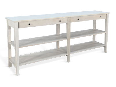 Wide Console Table - Light Gray
