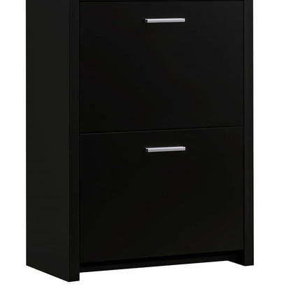 3 Drawer Shoe Rack - Black