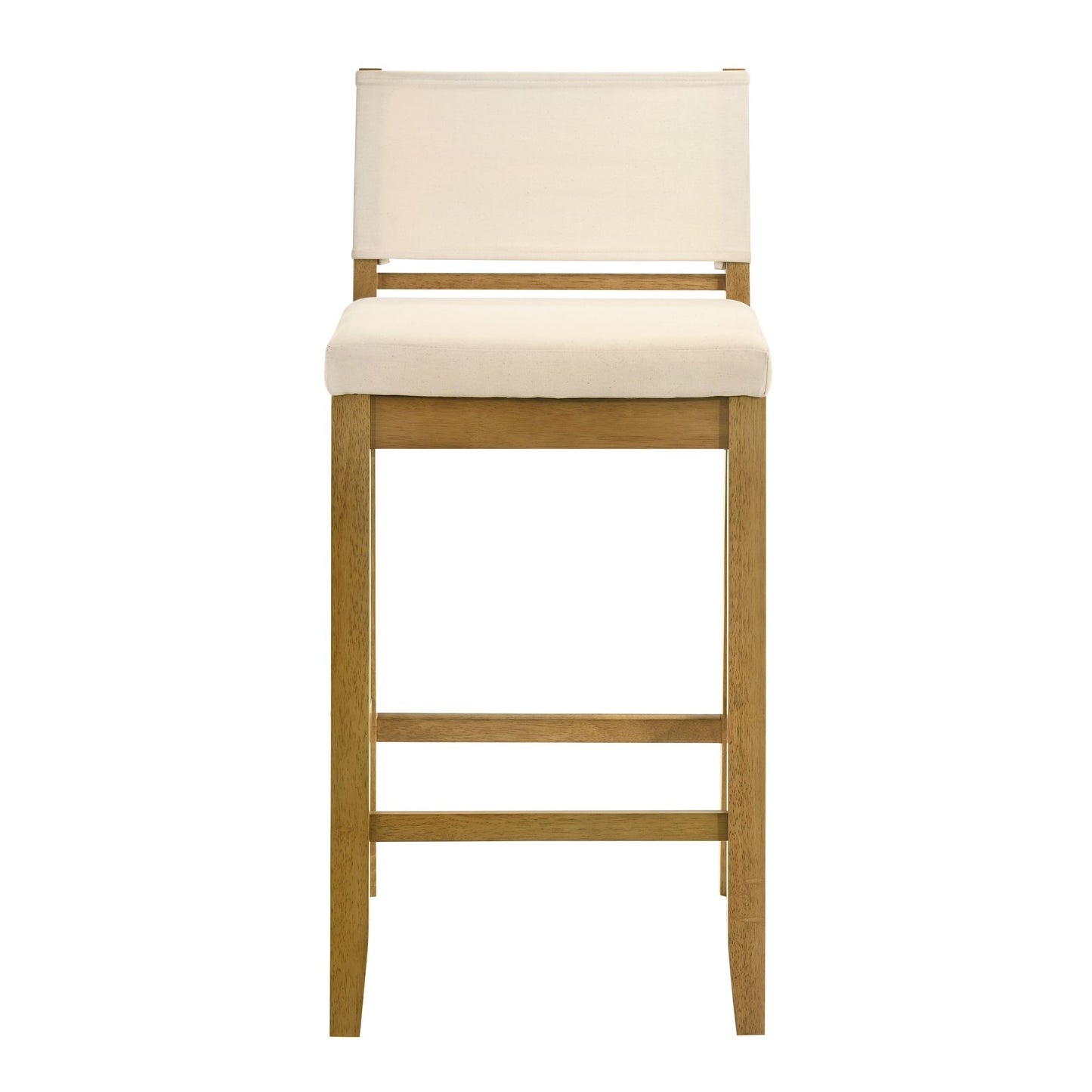 Yaneli - Contemporary Natural Wood Bar Height Kitchen Bar Stool