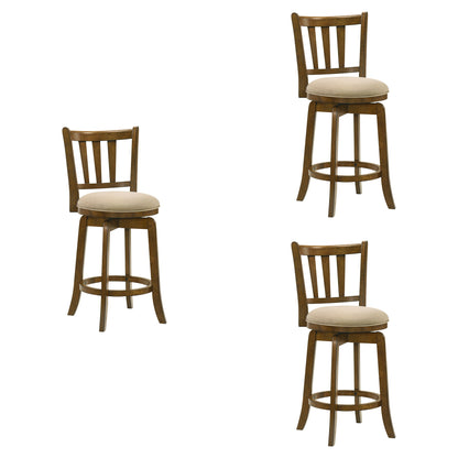 Wren - Modern Farmhouse Swivel Wood Counter Height Kitchen Bar Stool