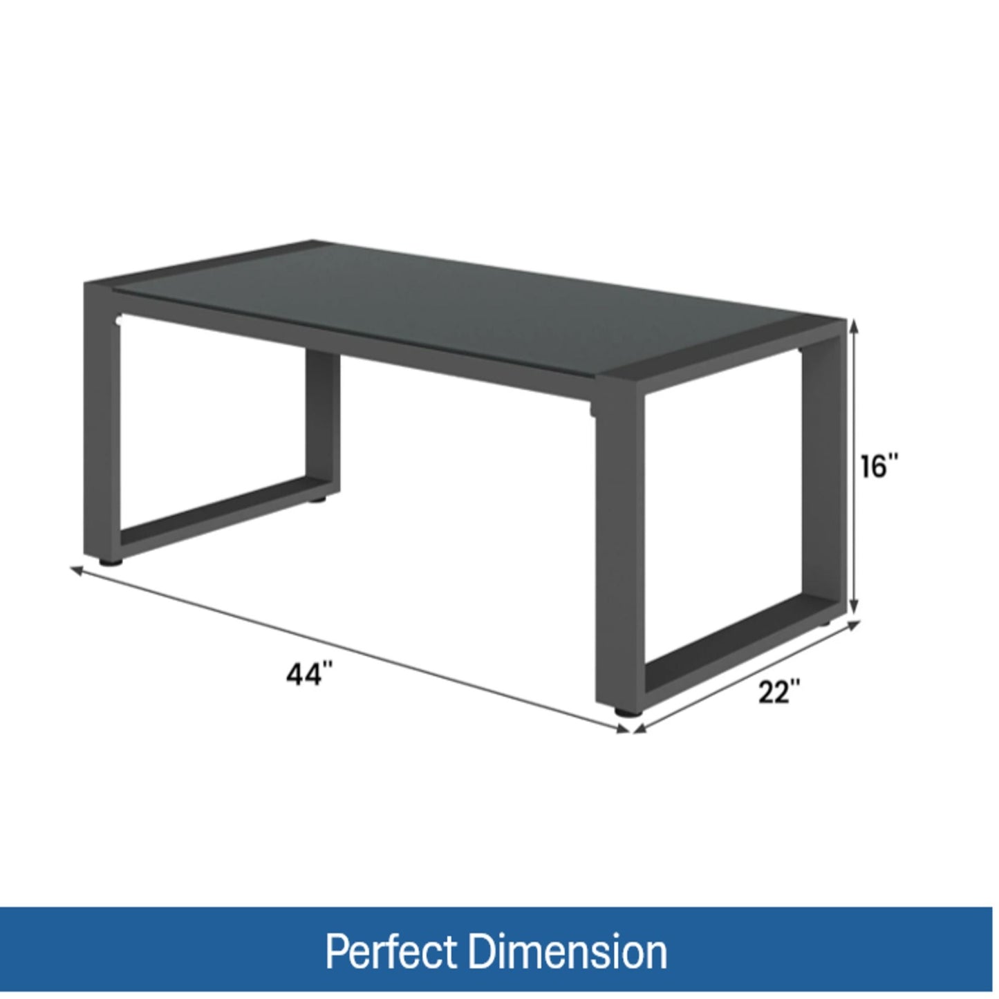 Modern All-Weather Outdoor Coffee Table