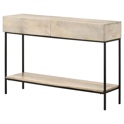Terrace - 2 Drawer Entryway Console Table - White Washed