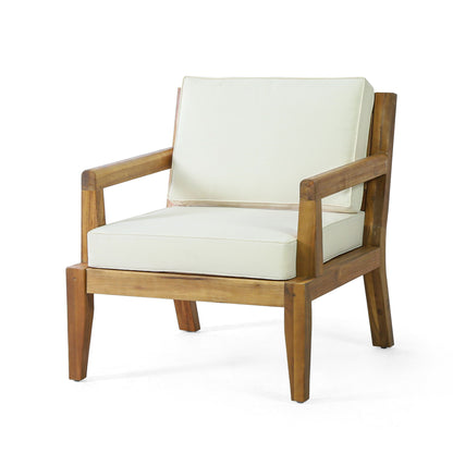 Outdoor Club Chair With Cushions (Set of 2) - Beige