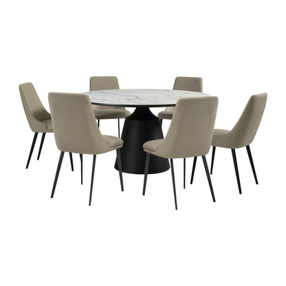 Knox Genesis - Dining Set Stone Top And Chairs