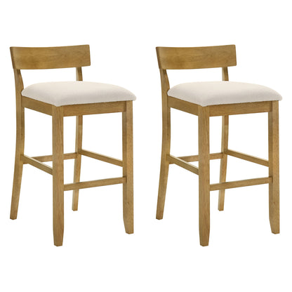 Merie - Modern Transitional Wood Bar Height Kitchen Bar Stool