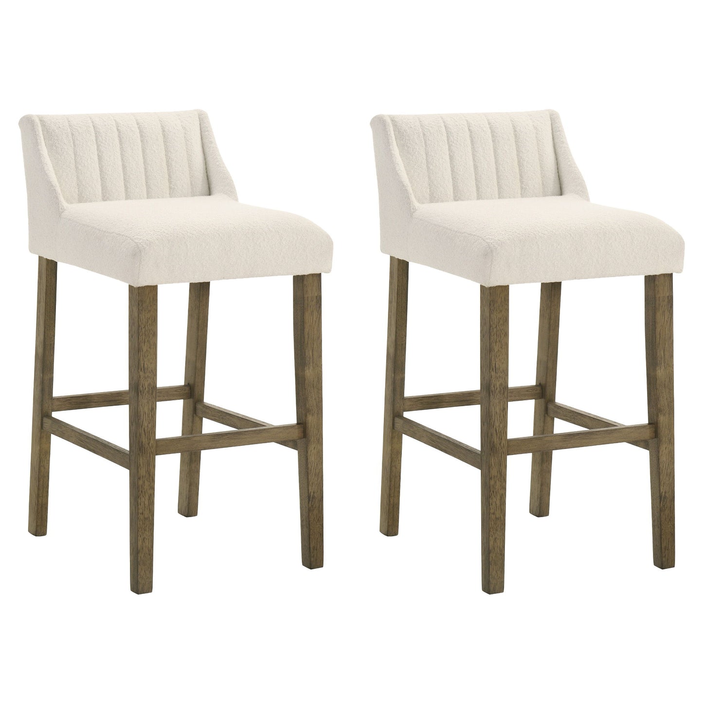 Fauna - Modern Transitional Wood Bar Height Kitchen Bar Stool