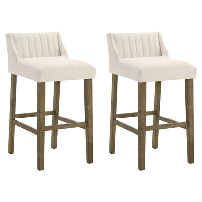 Fauna - Modern Transitional Wood Bar Height Kitchen Bar Stool