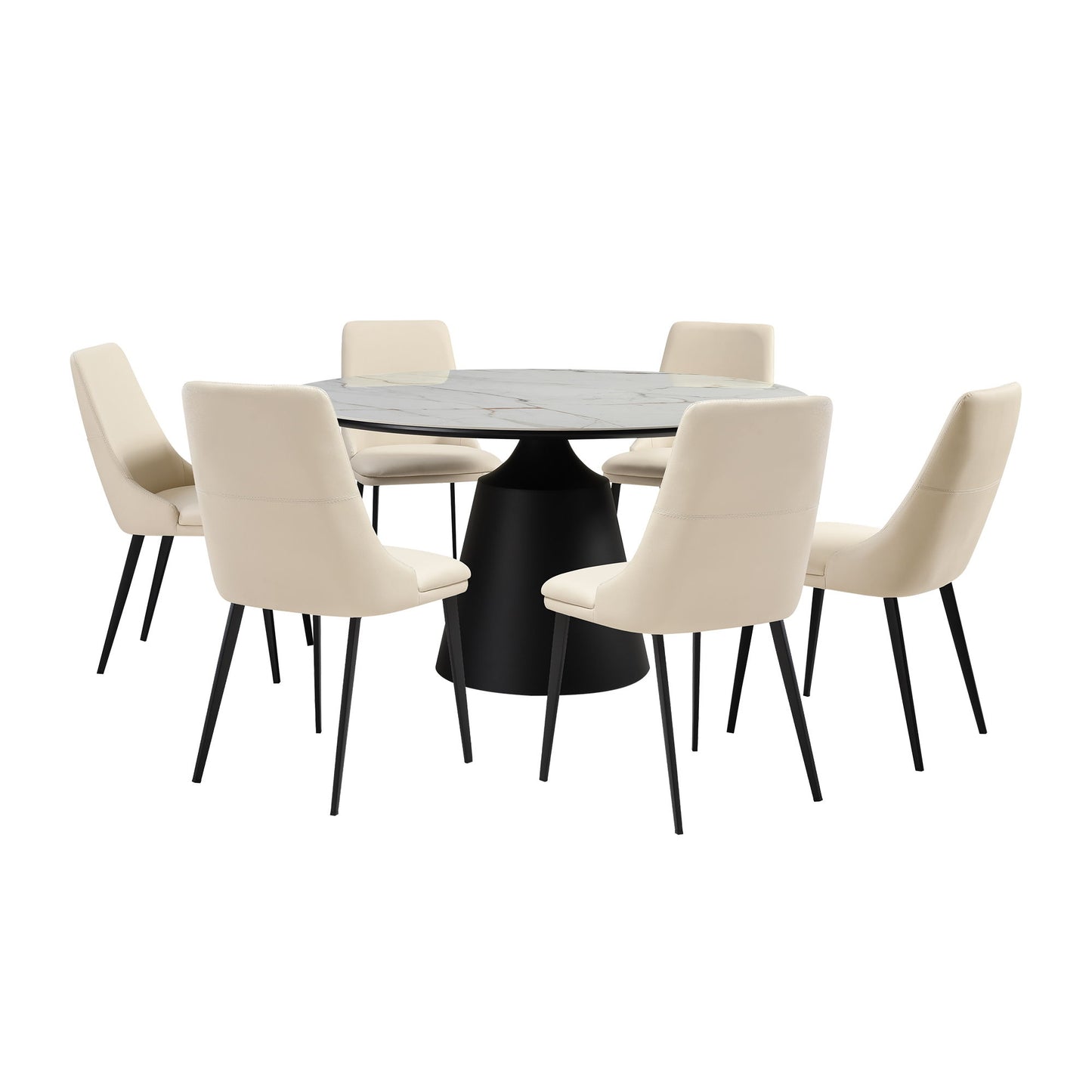 Knox Genesis - Dining Set Stone Top And Chairs