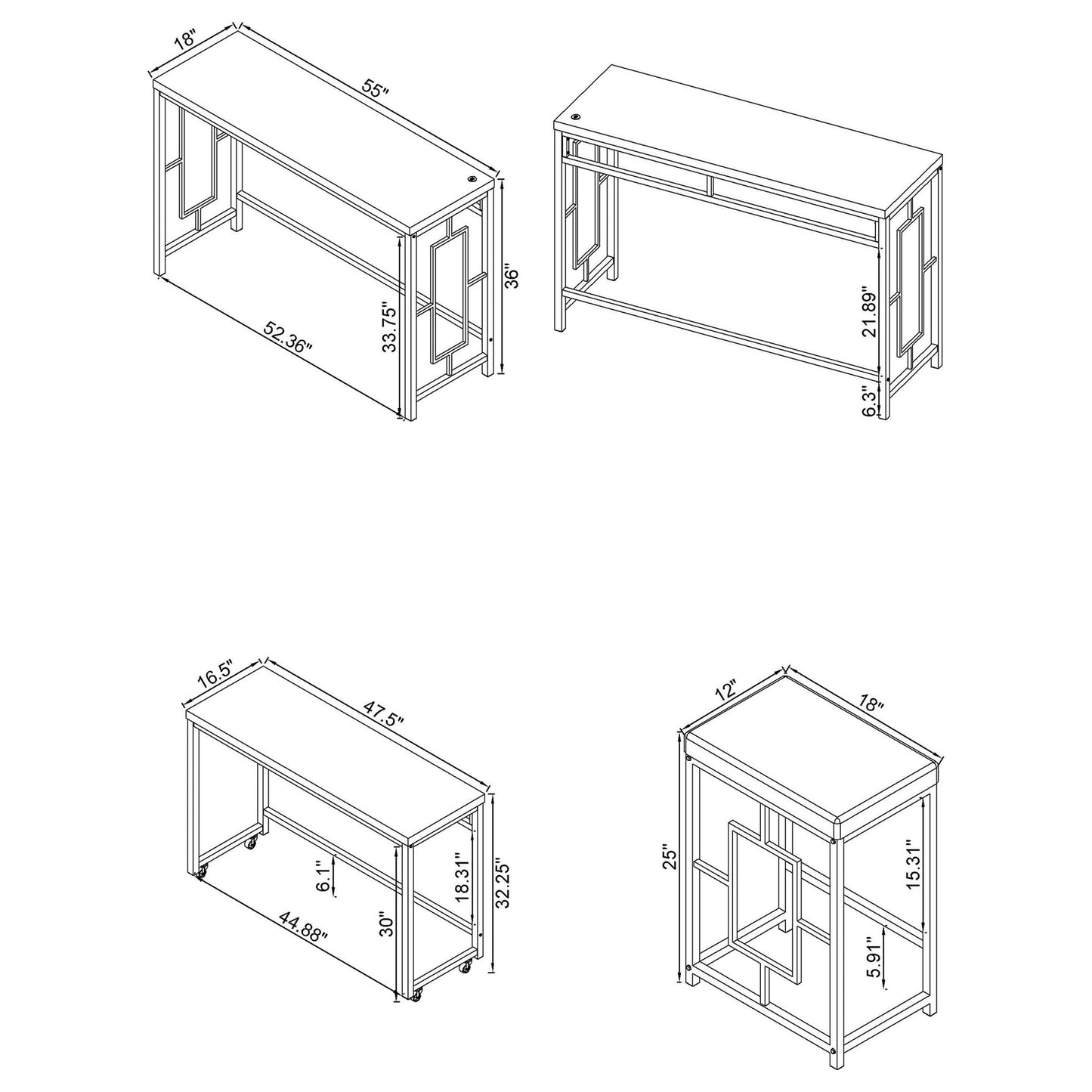Laguna - Counter Height Dining Set