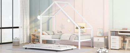 House Bed With Trundle