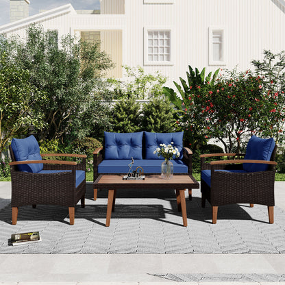 4 Piece Garden Furniture, Patio Seating Set