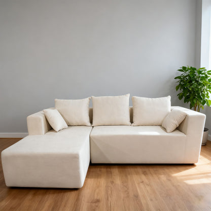 Modular Corner Sofa With Soft Fabric