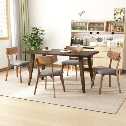 5 Piece Mid - Century Dining Set Upholstered Dining Chairs