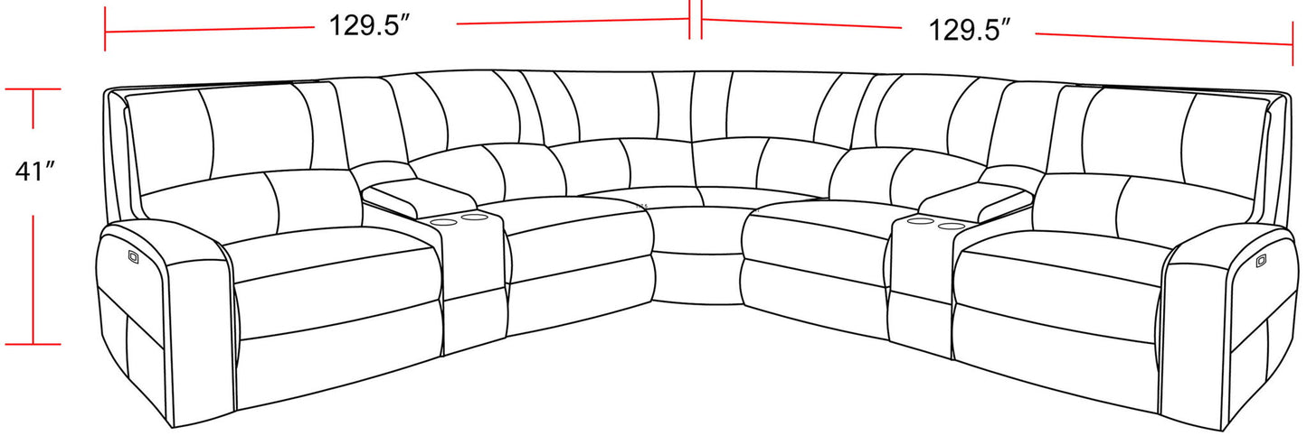 Swift - Power Reclining Sectional