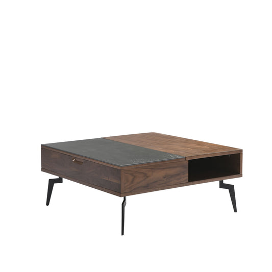 Zola - Square Lift-Top Coffee Table - Walnut
