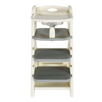 Multifunctional Growing Up Dining Chair With Adjustable Height And 5 Point Seat Belts