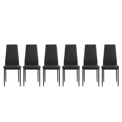 Modern Dining Chair With Diamond Design