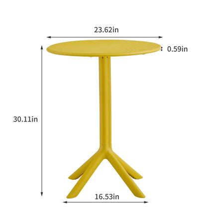3 Piece Plastic Arm Chair Bistro Grs Premium Ocean Plastic