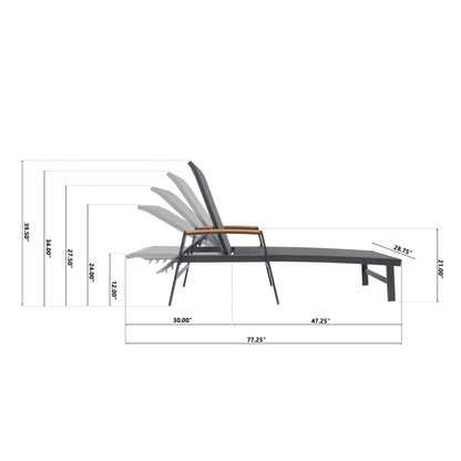 Oaxton - Chaise Lounge