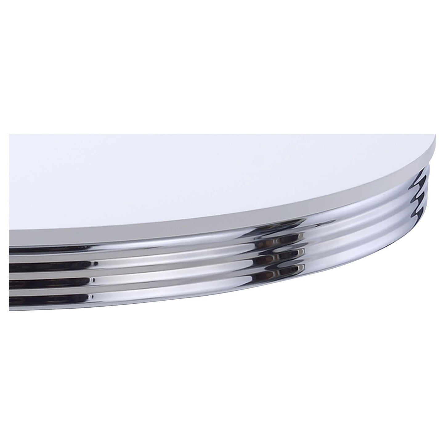 Retro Round Dining Table - White