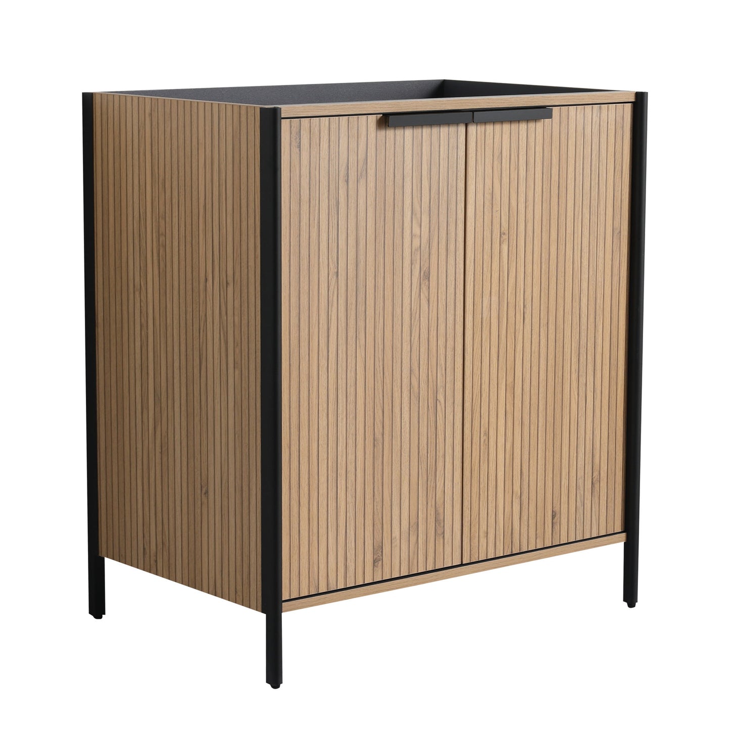 Contemporary Freestanding Bathroom Vanity With Adjustable Shelves