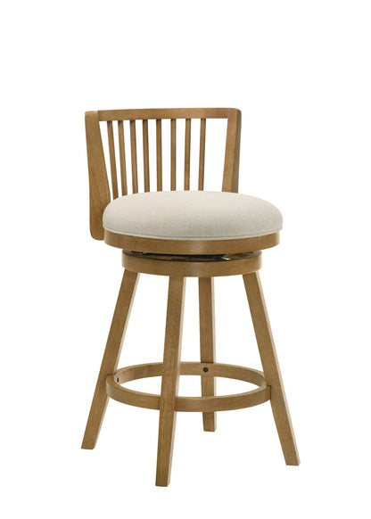 Harper - 26" Amber Glow Counter Height Rubberwood Swivel Barstool