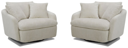Boomer - Large Swivel Chair with 2 Pillows