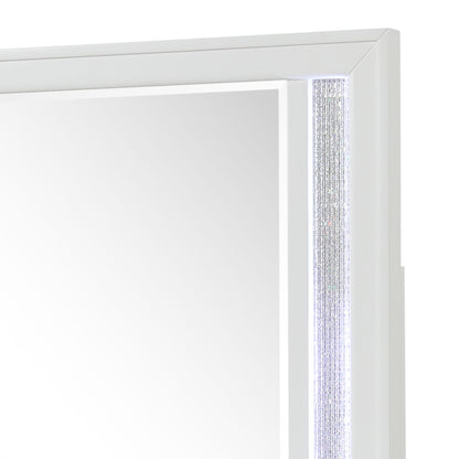 Abigale - Mirror For Dresser Top Made With LED (Includes Only Mirror) - White