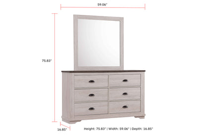 Coralee - Dresser, Mirror