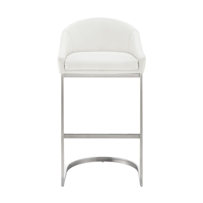 Katherine - Bar Stool - Brushed Steel