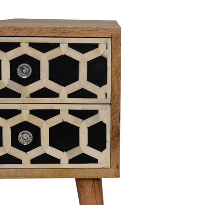Inlay - Bone Inlay Drawer Nightstand