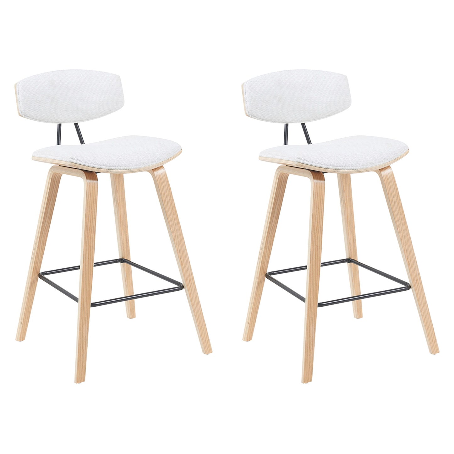 Fox - Swivel Counter Height Stool - Light Brown