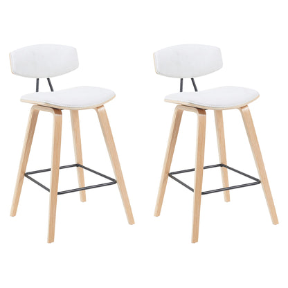 Fox - Swivel Counter Height Stool - Light Brown