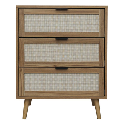 3 Drawer Cabinet, Suitable For Bedroom, Living Room, Study - Walnut